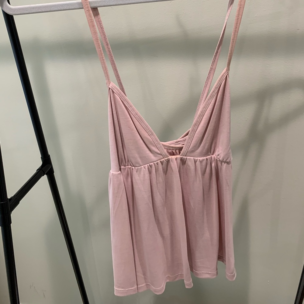 Express Pink Deep Cut Camisole
